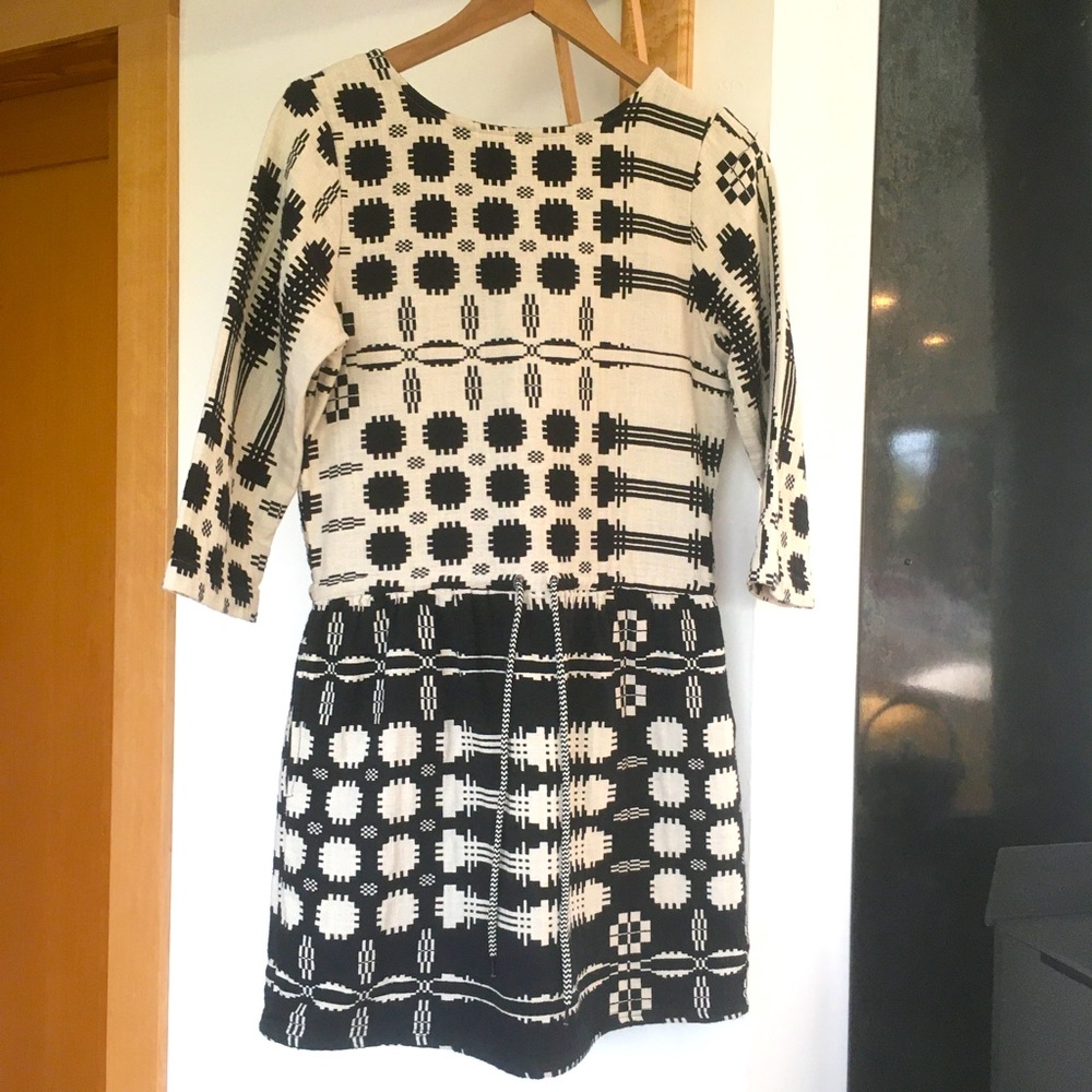 ace&jig Lake dress black and white XS